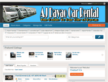 Tablet Screenshot of ajdavaocarrental.com
